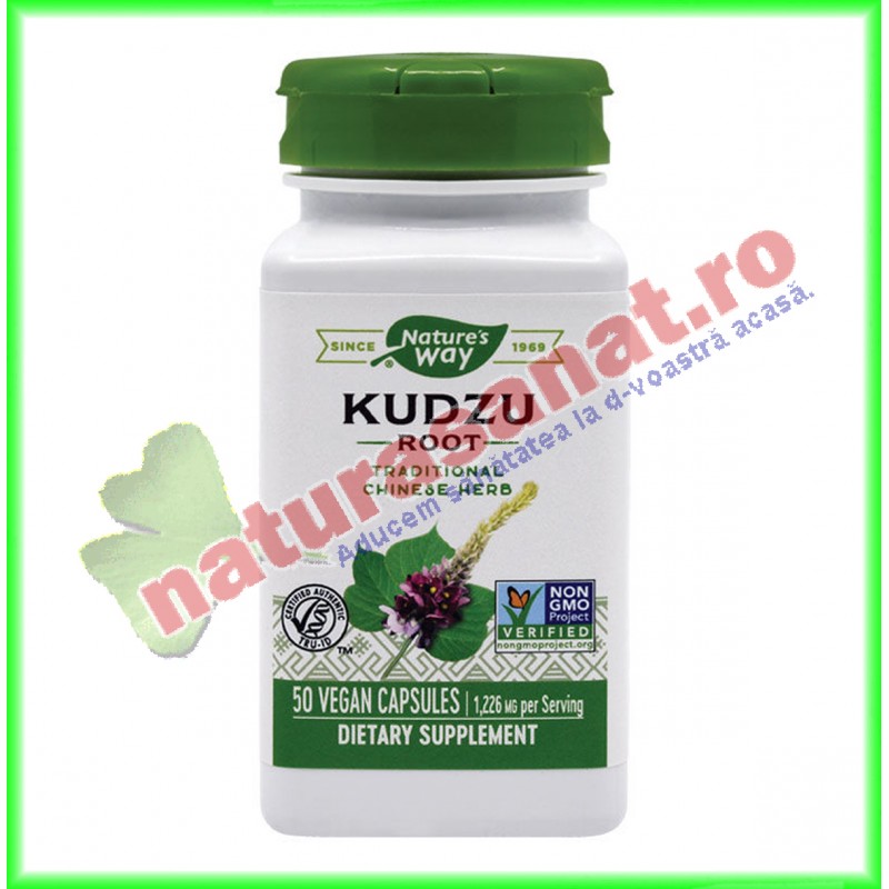 Kudzu 610 mg 50 capsule - Nature's Way - Secom - www.naturasanat.ro