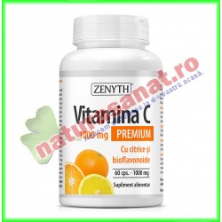 Vitamina C Premium cu Citrice 1000 mg 60 capsule - Zenyth - www.naturasanat.ro