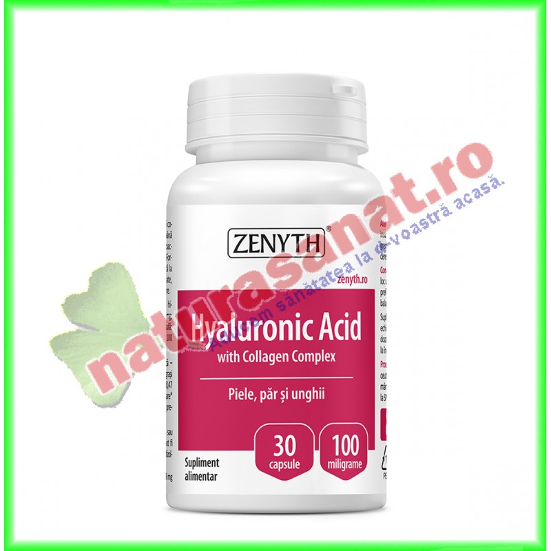 Hyaluronic Acid with Collagen Complex 30 capsule - Zenyth - www.naturasanat.ro