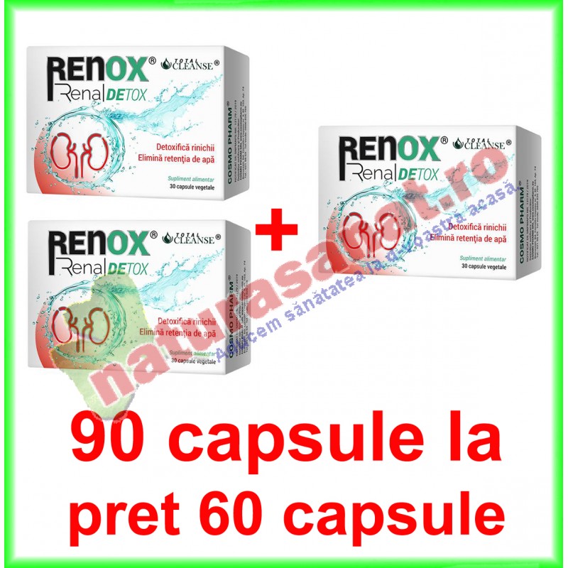 Renox Renal Detox - Detoxifierea rinichilor - rafinament-club.ro