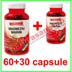 Magneziu Marin PROMOTIE 60+30 capsule - Ad Natura / Ad Serv - www.naturasanat.ro