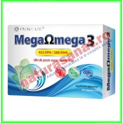 Mega Omega 3 432 EPA / 288 DHA Ulei de peste super concentrat 30 capsule - Cosmo Pharm - www.naturasanat.ro