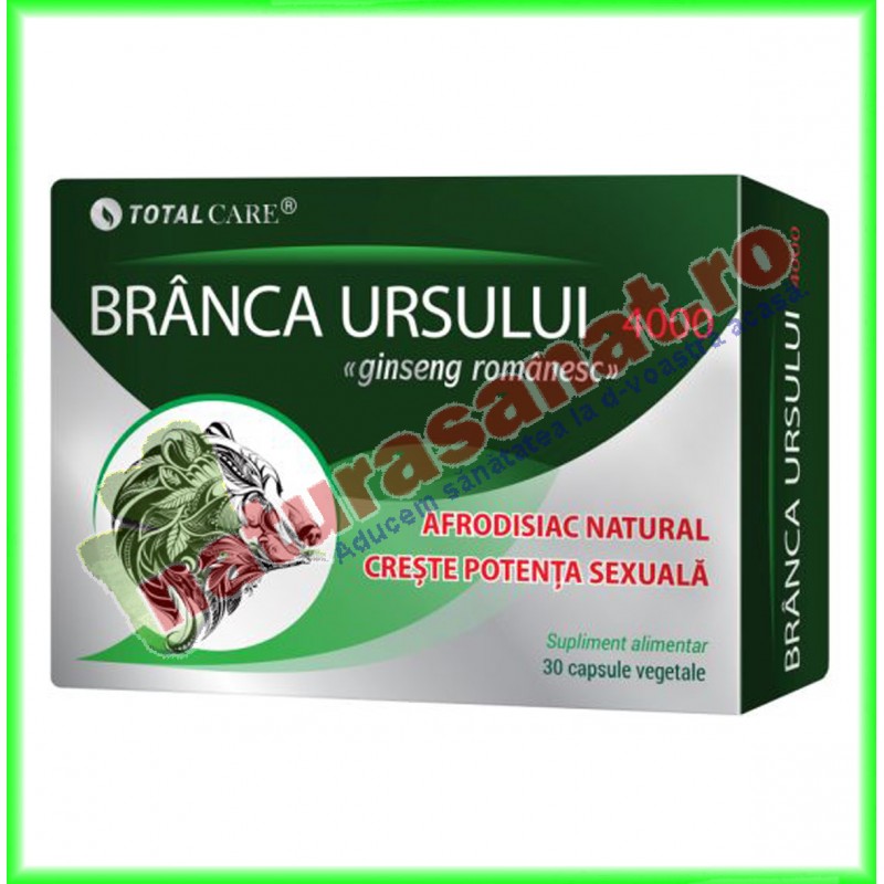 Branca Ursului 4000 30 capsule - Cosmo Pharm - www.naturasanat.ro