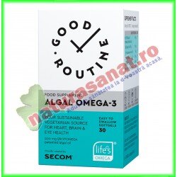Algal Omega-3 30 capsule vegetale - Good Routine - Secom - www.naturasanat.ro
