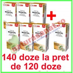Ceai de Musetel PROMOTIE 140 doze la pret de 120 doze (6+1) - Farmaclass - www.naturasanat.ro