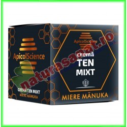 Crema Cu Miere de Manuka pentru Ten Mixt 50 ml - Apicolscience - www.naturasanat.ro