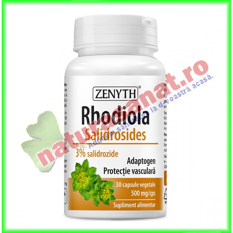 Rhodiola Salidrosides 30 capsule - Zenyth - www.naturasanat.ro