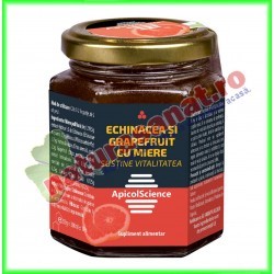 Echinacea si Grapefruit cu Miere 200 ml - Apicolscience - www.naturasanat.ro