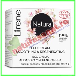Crema Eco netezire si regenerare pentru noapte cu extract din floare de cires 50ml - Lirene - www.naturasanat.ro - 0722737992