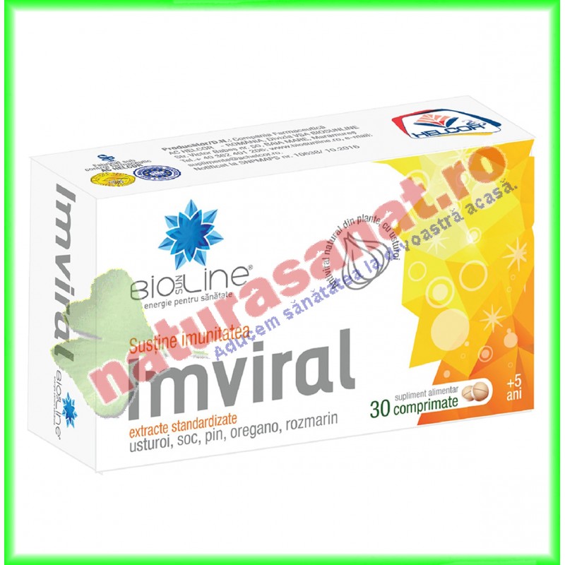 Imviral 30 comprimate - Helcor - www.naturasanat.ro - 0722737992