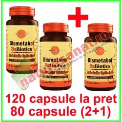 Dismetabol 3xBiotics Kombucell PROMOTIE 120 capsule la pret de 80 capsule (2+1) - Medica Farmimpex - www.naturasanat.ro