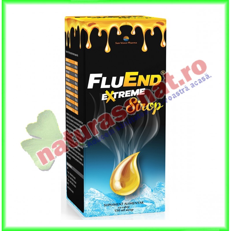 Flu End Extreme Sirop 150 ml - Sunwave Pharma - www.naturasanat.ro