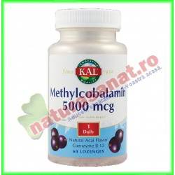 Methylcobalamin ( Metilcobalamina ) 5000 mcg 60 comprimate pentru supt - KAL ( Secom ) - www.naturasanat.ro