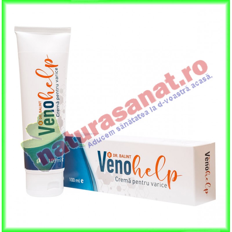 VenoHelp Crema Varice 100 ml - Dr. Balint - www.naturasanat.ro
