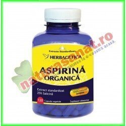 Aspirina Organica 60 capsule - Herbagetica - www.naturasanat.ro