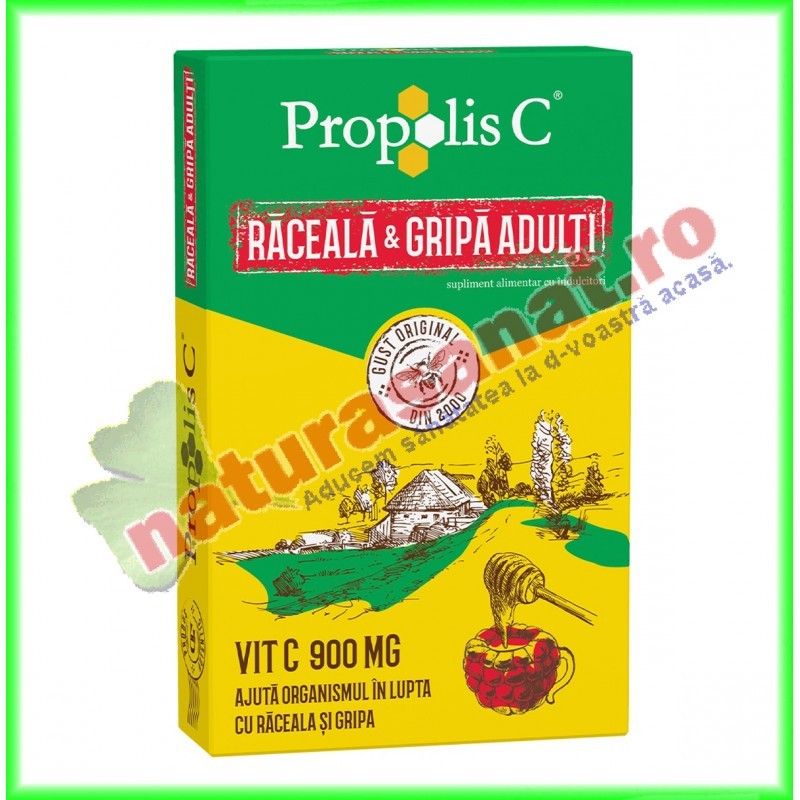 Propolis C Raceala si Gripa 8 plicuri - Fiterman Pharma - www.naturasanat.ro