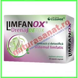 Limfanox Drenaj Detox Total Cleanse 30 capsule - Cosmo Pharm - www.naturasanat.ro