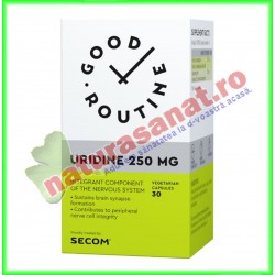 Uridine 250 mg 30 capsule - Good Routine - Secom - www.naturasanat.ro