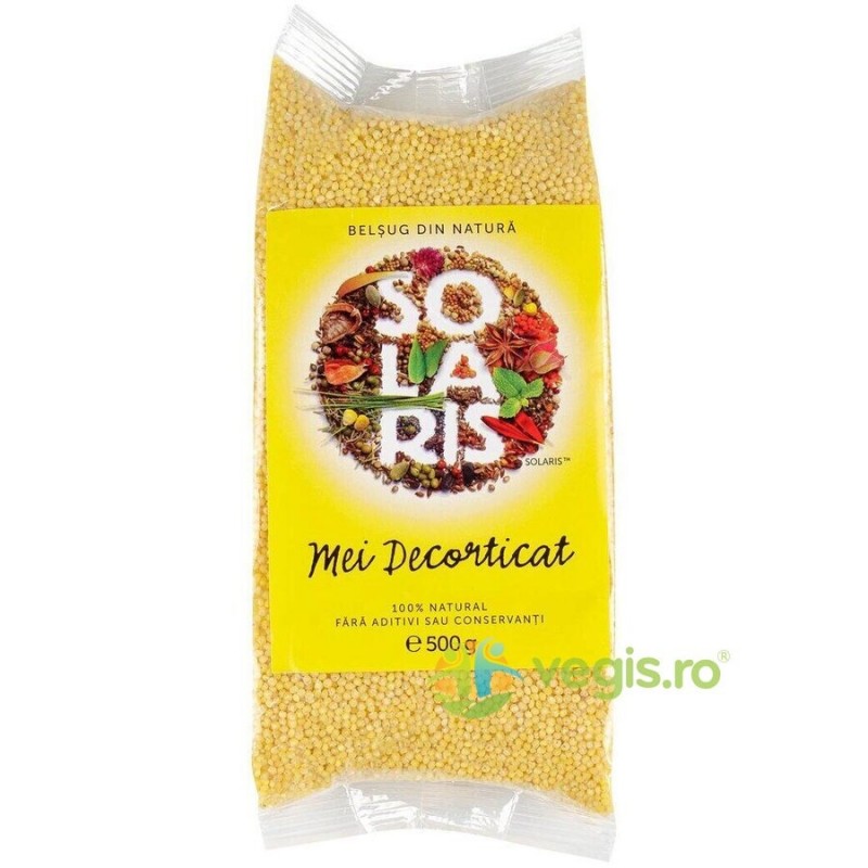 Mei Decorticat (Seminte de mei) 500 g - Solaris - www.naturasanat.ro