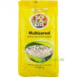 Multicereal - Amestec din Fulgi de Cereale 500 g - Solaris - www.naturasanat.ro