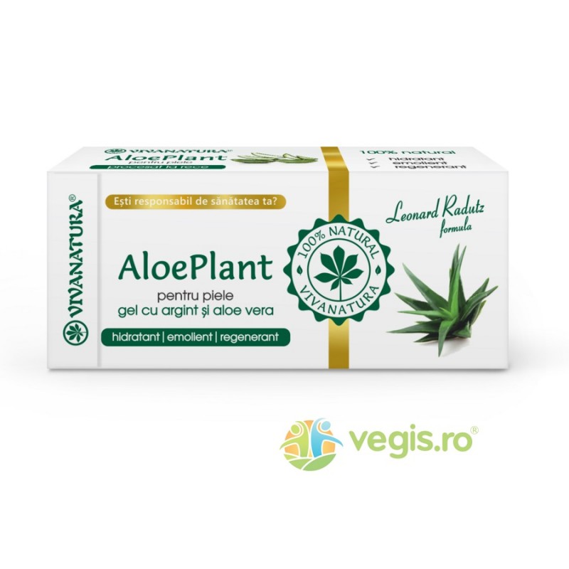 Gel Aloe Vera & Argint Coloidal AloePlant 20 ml - Genna Co - Vivanatura - www.naturasanat.ro