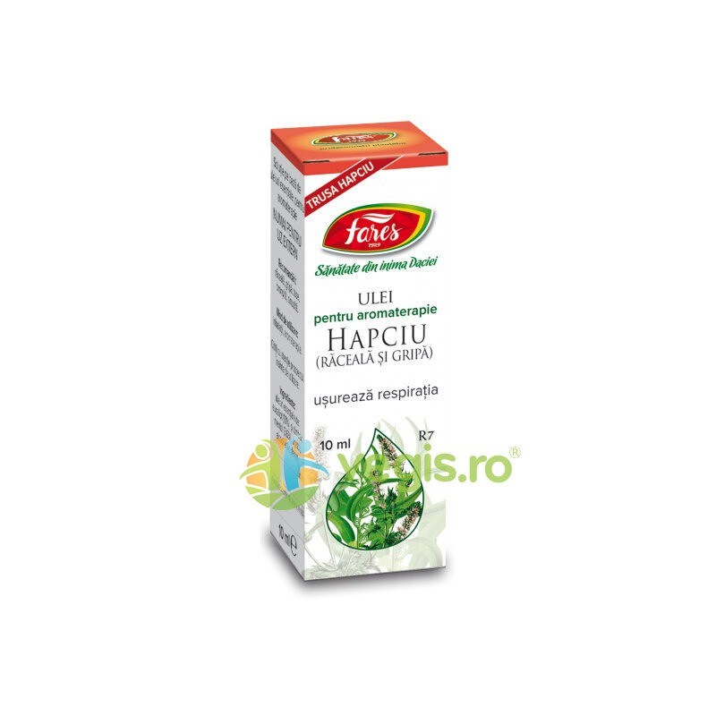 Ulei Esential Aromaterapie Hapciu (Raceala si Gripa) (R7) 10 ml - Fares - www.naturasanat.ro