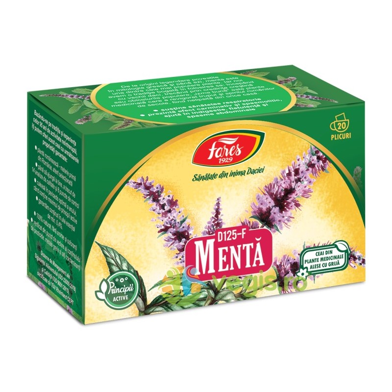 Ceai Menta 20 doze - Fares - www.naturasanat.ro