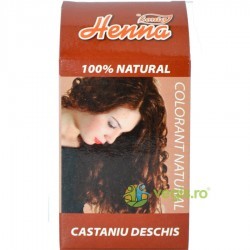 Vopsea Par Henna Castaniu Deschis 100 g - www.naturasanat.ro