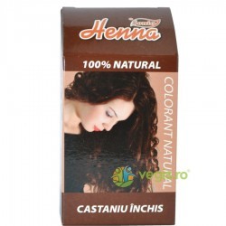 Vopsea Par Henna Castaniu Inchis 100 g - www.naturasanat.ro