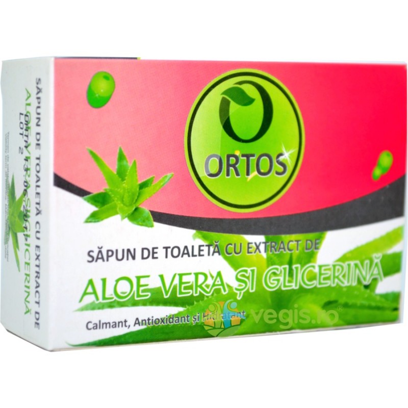 Sapun Aloe Vera&Glicerina 100 g - Ortos - www.naturasanat.ro