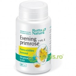 Evening Primrose (Luminita noptii)+Vitamina E 30 capsule - Rotta Natura - www.naturasanat.ro