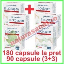 BioColagen Forte PROMOTIE 180 capsule la pret de 90 capsule (3+3) - Parapharm - www.naturasanat.ro