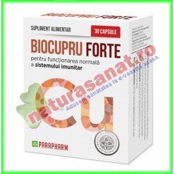 BioCupru Forte 30 capsule - Parapharm - www.naturasanat.ro