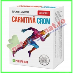 Carnitina Crom 30 capsule - Parapharm - www.naturasanat.ro