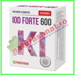 Iod Forte 600 30 capsule - Parapharm - www.naturasanat.ro