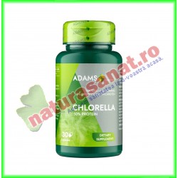 Chlorella 300 mg 30 capsule - Adams Vision - www.naturasanat.ro