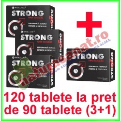 Strong Forta Masculina PROMOTIE 120 tablete la pret de 90 tablete (3+1) - Cosmo Pharm - www.naturasanat.ro