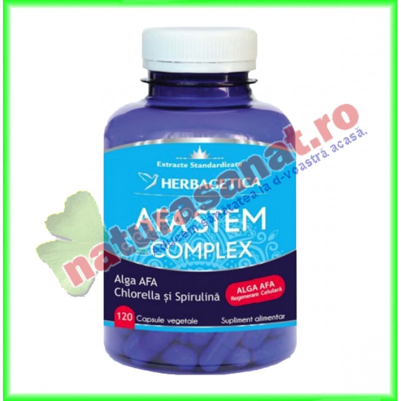 AFA Stem Complex 120 capsule - Herbagetica - www.naturasanat.ro