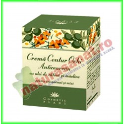 Crema Contur Ochi Anticearcan cu Ulei de Catina si Masline 30 ml - Cosmetic Plant