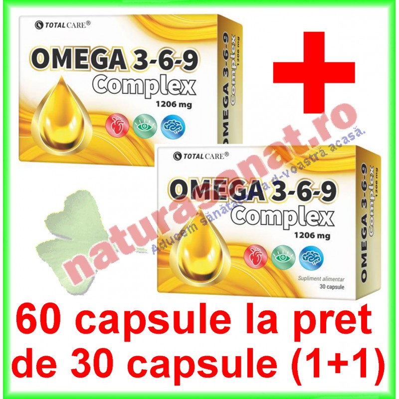 Omega 369 Complex 1206 mg PROMOTIE 60 capsule la pret de 30 capsule
