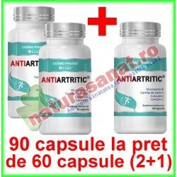 Antiartritic PROMOTIE 90 capsule la pret de 60 capsule (2+1) - Cosmo Pharm - www.naturasanat.ro
