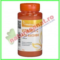 Vitamina C Cristalizata Acid Ascorbic 150 g - Vitaking - www.naturasanat.ro
