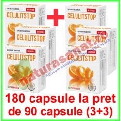 Celulit Stop PROMOTIE 180 capsule la pret de 90 capsule (3+3) - Parapharm - www.naturasanat.ro