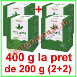Ceai Verde frunze PROMOTIE 400 g la pret de 200 g (2+2) - Parapharm - www.naturasanat.ro