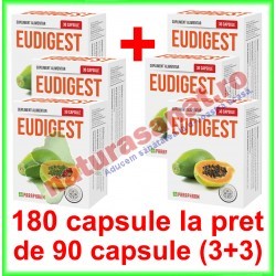 Eudigest PROMOTIE 180 capsule la pret de 90 capsule (3+3) - Parapharm - www.naturasanat.ro