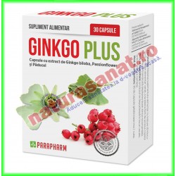 Ginkgo Plus 30 capsule - Parapharm - www.naturasanat.ro