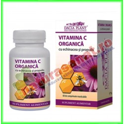 Vitamina C Organica cu Echinacea si Propolis 60 comprimate masticabile - Dacia Plant