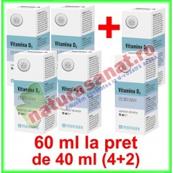 Vitamina D3 20000UI PROMOTIE 60 ml la pret de 40 ml (4+2) - Parapharm - Quantumpharm - www.naturasanat.ro