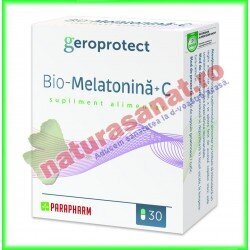 Bio-Melatonina+C 30 capsule - Parapharm - Quantumpharm - www.naturasanat.ro