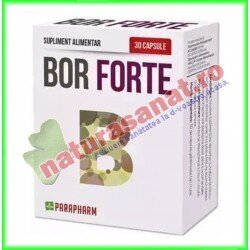 Bor Forte 30 capsule - Parapharm - Quantumpharm - www.naturasanat.ro